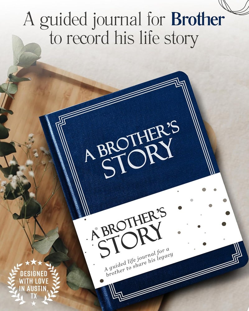Coco & Lan Brother's Life Story Journal (Hardcover): A Meaningful Keepsake for Brother to Share His Journey & Memories, Book Includes 250+ Prompt Questions, Sentimental Gift for Father's Day, Birthday, Christmas - Image 3